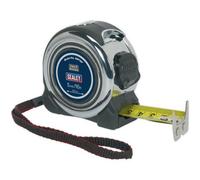 5M Professional Tape Measure With Rubberised Chrome Body - Metric & Imperial Measurements