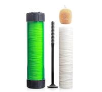 5M Pva Mesh Kit 18mm 25mm 37mm Wide Pva Mesh Carp Fishing Accessories with Funnel & Plunger System, Fast Melt Pva Mesh Bag Fishing Refill for Boilie Bait Feeding (18mm White)