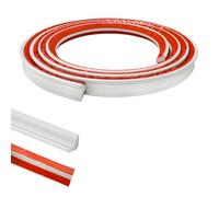 5M PVC Quadrant Trim,Flexible Laminate Beading Self Adhesive Plastic Wall Corner Edging Strip for Worktop Ceiling Floor,Caulk Moulding Skirting Board Trim(27mm*17mm)