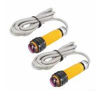 5m Range Through Beam Photoelectric Sensor NPN NO DC 6-36V Infrared Switch 3-Wire Configuration for Factory Security Applications