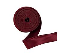 5m Red Polyester Satin Bias Tape 2.5cm Wide Binding Cord for Sewing Crafts Fabric Edge Trimming