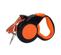 5m Retractable Leash Enduring Pet Tape Automatic Telescopic Tractor Dog Tape for Outdoor Pets Walking Park Stroll Training Backyard Activity(Orange)