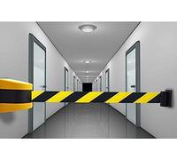 5m Retractable WallMounted Queue Belt Crowd Control Barrier Ribbon Barrier Te for Event & Crowd Management Adjustable WallMount Queue System