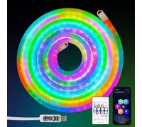 5M RGBIC LED Strip Light, 5V Easter Tree USB Neon Rope Light, 360° Glow Outdoor Flexible Lights with App/Remote Control, Colour Changing, IP67 Waterproof Lights for Bedroom TV Backlight Bar Wall Decor