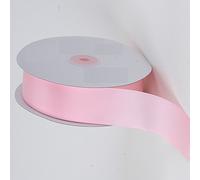 5m Ribbon - 38mm Wide Satin Light Pink - Double Sided for Gifts Wrap, Sew, Party, Decorations, Events, Dress, Bows, Crafts, Cars, Floral Much More