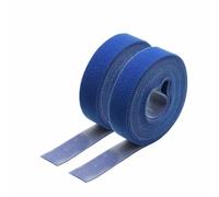 5m/roll Cable Ties Reusable Loop Bundle Self Adhesive Fastener Clip Wire Holder Management DIY Accessories Nylon Strap Organizer-Blue x 2 Rolls-Width 20mm