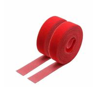 5m/roll Cable Ties Reusable Loop Bundle Self Adhesive Fastener Clip Wire Holder Management DIY Accessories Nylon Strap Organizer-Red x x 2 Rolls-Width 20mm