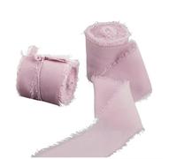 5m/Roll Frayed Silk Ribbon Edged Wrinkle Chiffon Handmade Ripped Wedding Party Flower Bouquet Packing Decorations DIY Craft-ZD26-4CMX5M