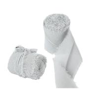 5m/Roll Frayed Silk Ribbon Edged Wrinkle Chiffon Handmade Ripped Wedding Party Flower Bouquet Packing Decorations DIY Craft-27-4CMX5M