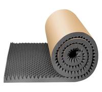 5m/Roll Noise Insulation Soundproofing Foam, 5cm Thick Egg Type Flame Retardant Acoustic Pad, Self Adhesive Acoustic Foam Panels For Studio Home Cinema (Color : Gray, Size : 80cm)