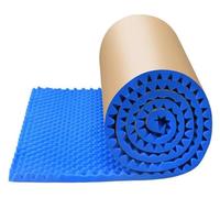 5m/Roll Noise Insulation Soundproofing Foam, 5cm Thick Egg Type Flame Retardant Acoustic Pad, Self Adhesive Acoustic Foam Panels For Studio Home Cinema (Color : Blue, Size : 25m)