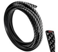 5M Rubber Edging Trim, Self-Adhesive Flexible Edge Guard, U Shaped Edge Protector for Glass, Black Car Door Edge Protector Strip, Channel Door Seal Strip for Car Doors, Windows, Metal Panels