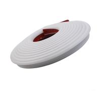 5M RV Rain Gutter Strip - 1/2" Height J-Shaped PVC Drip Rail for Water Diversion & Leak Prevention, White Sealing Strip Compatible with for Camp