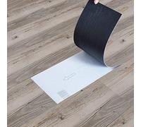 5m² Self Adhesive Vinyl Flooring, Floor Planks with Wood Effect, 36pcs Waterproof PVC Floor Tiles for Bathroom Kitchen and All Flat Floor, Stick On Floor Tiles, 91.5x15.2cm (Brownish-Grey)