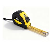 5m Self Locking Steel Tape Measure | Durable & Accurate Measuring Tool | Easy Read Bold Markings | Rugged Steel Blade With Wear Resistant Coating | Belt Clip For Woodworking & Construction