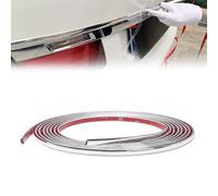 5M Silver Wall Molding Trim Edging Strip Self Adhesive Trim Tile Trims and Edgings Wall Moulding Peel and Stick for Ceiling Corner Mirror Furniture Door Wardrobe Home and Auto Decor