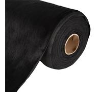 5m Soft Black Velvet Fabric - 150cm 60 Inch Wide Plush Upholstery Material for Curtains, Blinds, Chair Covers, Cushions, Garments & Soft Furnishings - Velvet by The Metre by Discount Fabrics LTD
