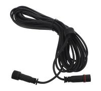5m Solar Lamp Extension Cord Black Dual Core Cable for Outdoor Spotlights | PVC Copper Wiring, Weather-sealed Connectors, Suitable for Garden Lighting, Deck Stairs, Lamps and Solar Security Cameras