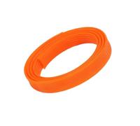 5M Solid Color PET Braided Cable Sleeve 2-40mm Expandable High Density Wire Loom Tubing(Orange,2mm)