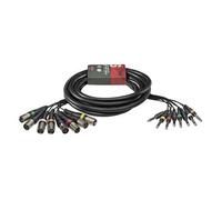 5M Stagg MultiCore 8xXLR(M)-8xJack(Mono) Loom