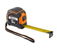 5m Tape Measure - 25mm Wide, Pack of 12 - Belt Clip, Shock Absorber, LNE II Accuracy | Durable Metric Measuring Tape for Construction & DIY