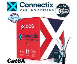 5m to 500m Ethernet Data Cable Cat6a 23AWG Solid U/FTP External 100% Copper lot