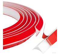 5M TPE Quadrant Trim 20mmx15mm, Flexible Self Adhesive Caulk Strip Ceiling Coving Double-Sided Wall Inside Skirting Board Trim, Edging Strips Laminate Floor Beading for Cabinet Countertop (White)
