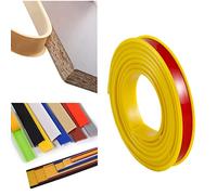 5M TPE Self Adhesive Furniture Edging Tape,U-Shaped Edge Trim Sealing Strip,Kitchen Worktop Edging Strip,Anti Collision Shockproof for DIY Cabinet Wardrobe Table (12mm,Yellow)