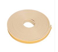 5m TPE Self Adhesive Furniture Edging Tape, U-Shaped Gasket Seal Furniture Edge Trim Sealing Strip, for DIY Cabinet Wardrobe Table Worktop Wood Board (Beige, 35mm)
