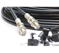 5m Twin Black Satellite Shotgun Coax Cable Extension Kit for Sky Plus, Sky HD, Freesat & 5 Special Masonry Cable Clips