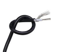 5M UL1185 Shielded Single Core Cable, 10-28AWG Copper Signal Wire For Audio And Electronic Applications(Black,UL1185 16AWG)