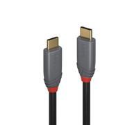 Lindy USB-C Cable LINDY 36908, 5 m, USB 3.2 (10 Gbps), 100W PD, Anthra Line