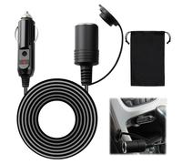 5M Vehicle Cigarette Lighter Extension Lead, 12V/24V Car Extension Cable | With Bundle Pocket, Long Coverage Distance, Heavy-Duty Wire, for Cars RVs Boats (5m / 16.4ft)