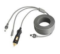 5M Versatile Vehicle Cable Featuring Triple Connectors for Auto Charging Tiny Travel Set