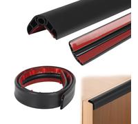 5M Wall Corner Protectors, Rubber Safety Edge Guards for Baby Proofing, Self-Adhesive Anti-Collision Strip for Furniture & Walls, Countertop, Childproofing Protection (Black, 20 * 20mm)