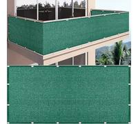 5m x 10m Green Tarpaulin with Eyelets - 180g/m² Waterproof & UV Resistant Cover for Garden, Balcony, Sports Field - Heavy Duty Outdoor Tarp, Easy Installation