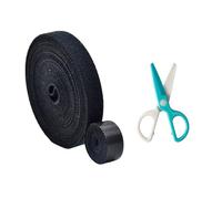 5M x 10mm Heavy Duty Self-Adhesive Hook and Loop Tape - Double-Sided Removable Sticky Fastening Tape for Home, Office & DIY Crafts