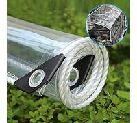 5m X 2.5m Transparent Tarpaulin Waterproof Furniture Caravan Cover Sheet Multipurpose