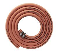 5m x 8mm Orange Gas Pipe for Propane/Butane + 2 Clips - Stamped with Manufacture Date 2025 Ideal for A BBQ