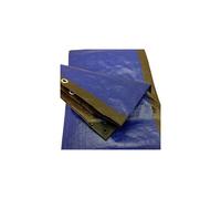 (5M x 9M) Brown/Blue Heavy Duty Tarpaulin Sheet Tarp Cover With Eyelets