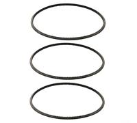 5M690 Polyurethane V-Belt for Lathe Drive - Wide-Angle Power Transmission Belt, 3-Pack, High Tensile Strength, Cold Resistant, Low-Noise Shock Absorption