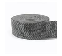 5Meter 20-50mm Polypropylene PP Nylon Webbing Ribbon for Belt Strap Dog Collar Harness Outdoor Band Garment Shoes Tape(6MidGray,50mm)