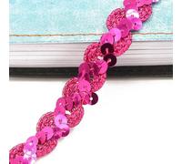 5Meters 1.5cm Loose Round Flat Sequins Laser Giltter Paillettes Sequins for Crafts Sewing on Cloth Accessory Sequin Trim