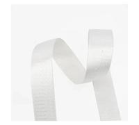 5Meters 20/25/32/38/50mm 1mm Thick Solid Color Nylon Ribbon Band for Seat Belt Knapsack Webbing DIY Bag Strap Sewing Accessories(White,20mm)