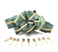 5Meters 3# Gold and Silver Tooth Zipper Roll, 10 Zipper Heads, Suitable for Clothing, Bags, DIY Sewing Accessories,500cm