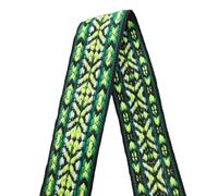 5Meters 30/38mm Embroidered Jacquard Webbings Tape Ethnic Lace Ribbons for Bag Strap Sewing Bias Binding DIY Garment Accessories for DIY Sewing Crafting(Color14-38mm)