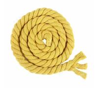 5Meters 5-20mm Colored Cotton Rope 3 Shares Twisted Cord DIY Decoration Macrame Ropes for Bag Braided Cords Sewing Accessories-Yellow-20mm-2Meters