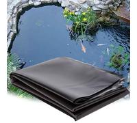 5mil Black HDPE Pond Liner Easy to Cut Available in 50x7m 7x8m 8x10m 10x12m Sizes Perfect for Outdoor Ponds Koi Fish Garden Fountains and Waterfalls.
