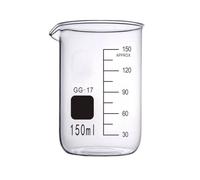5ml 10ml 25ml 50ml 100ml 150ml 200ml G3.3 Borosilicate Glass Beaker, Low Form Mesuring Cup, Heavy Wall Beakers for Chemistry Lab (150)
