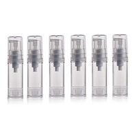 5ML 6PCS Airless Empty Refillable Pump Bottle Airless Vacuum Pump Cream Lotion Bottle Travel Bottles Clear